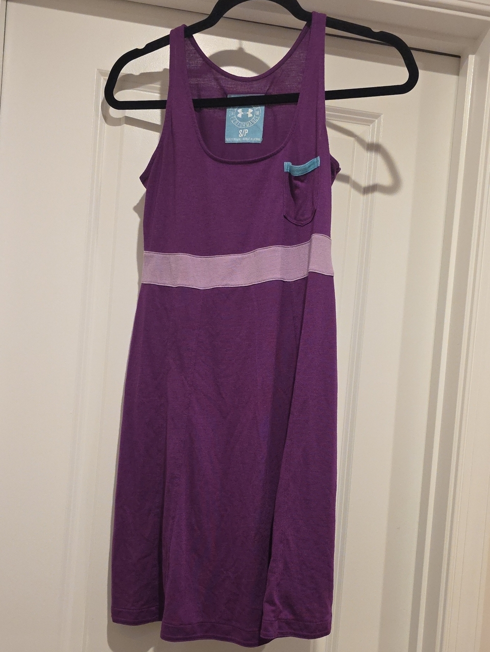 Under Armour Purple Tank Dress with Light Blue Logo Patch